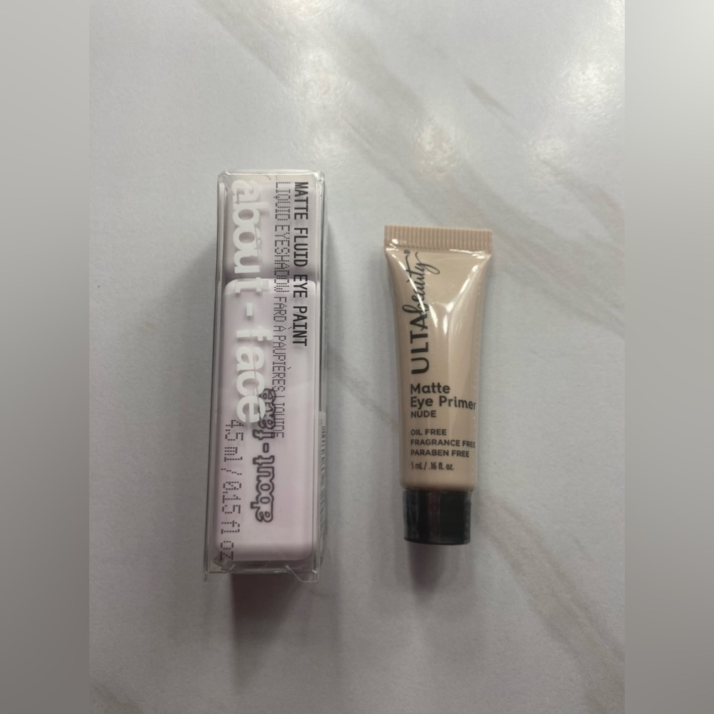 about face matte fluid eye paint and ulta beauty matte eye primer